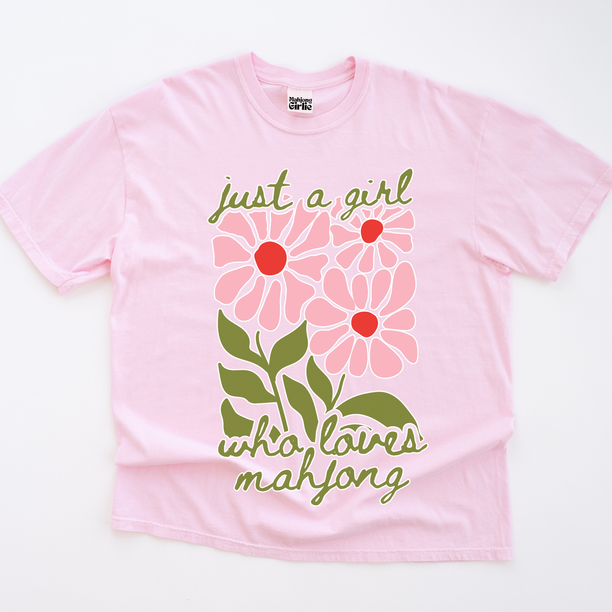 Just a Girl Who Loves Mahjong T-shirt