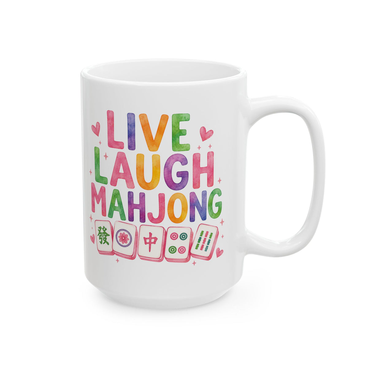 Live Laugh Mahjong Mug
