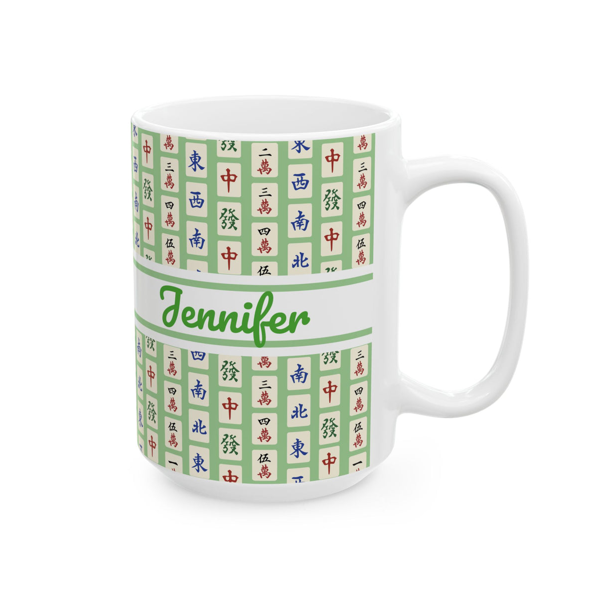 Custom Green Mahjong Mug