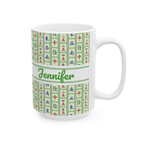 Custom Green Mahjong Mug