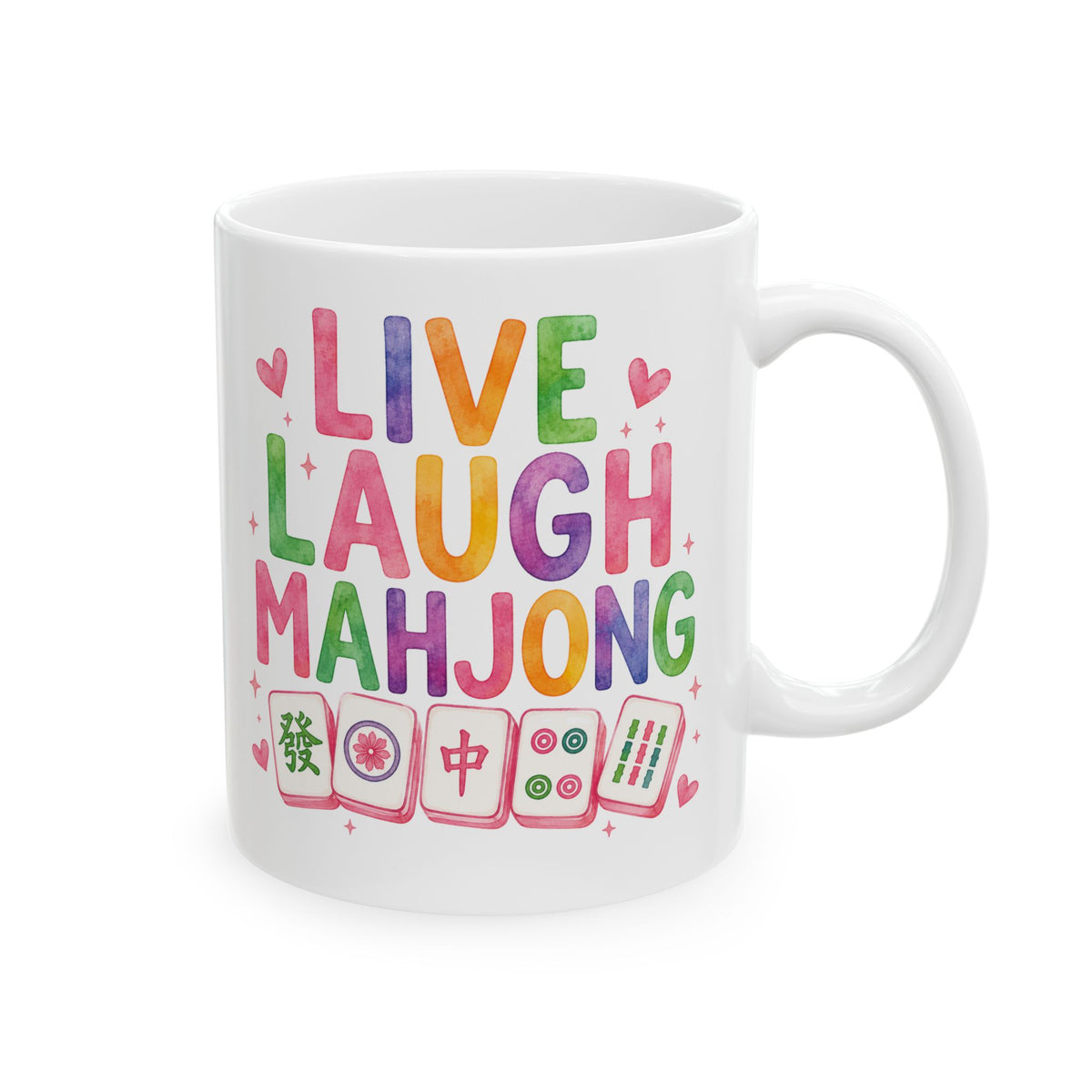 Live Laugh Mahjong Mug