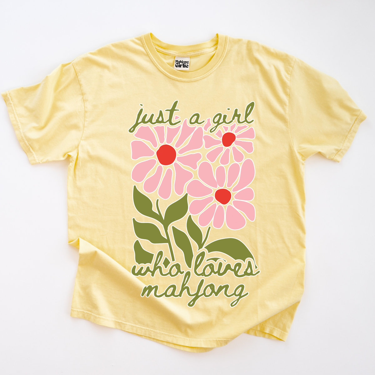 Just a Girl Who Loves Mahjong T-shirt