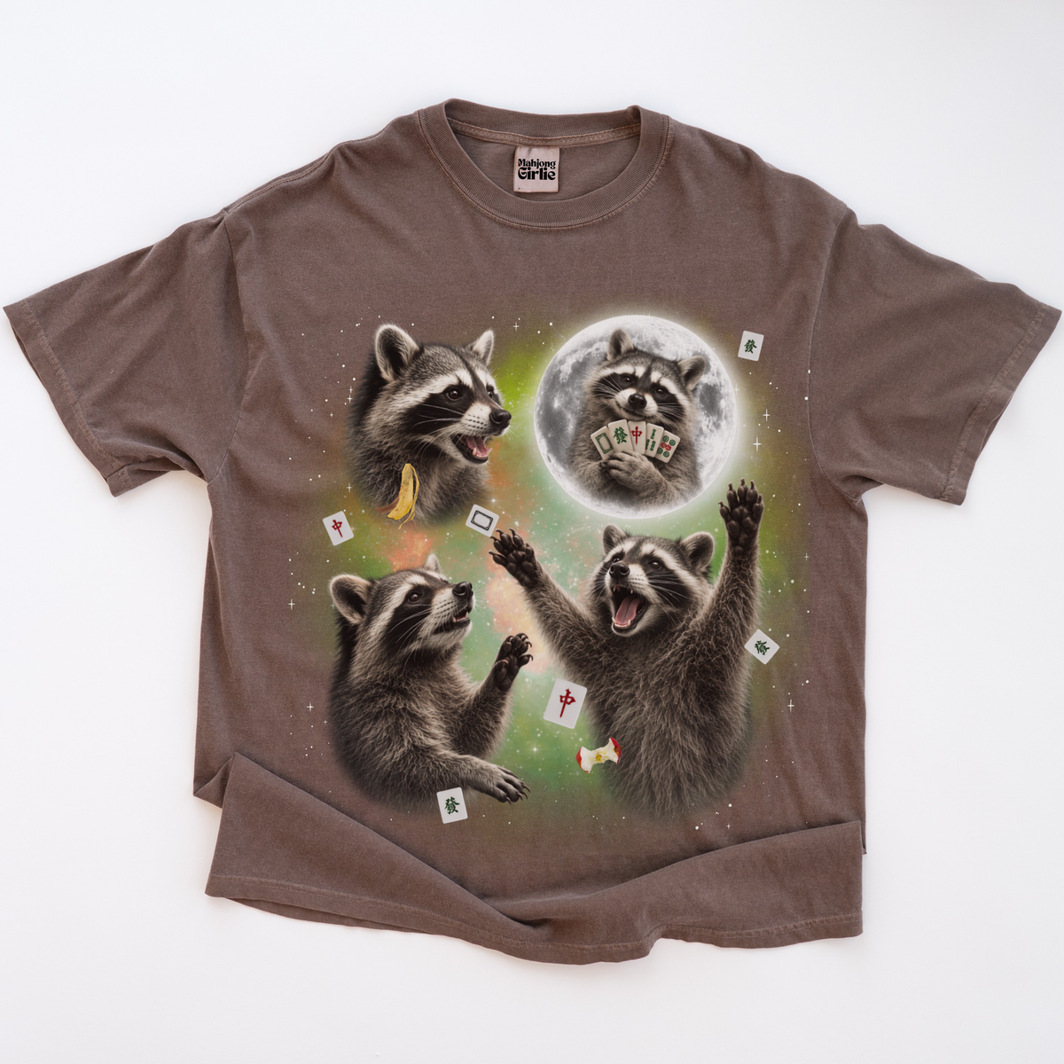 3 Raccoons Retro 90s T-Shirt