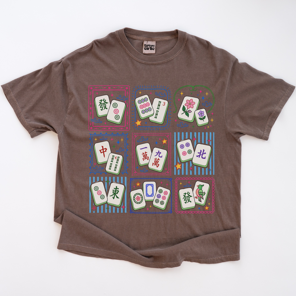 Mahjong Tiles Grid T-Shirt