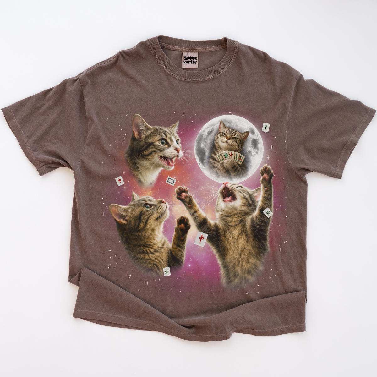 3 Cats Retro 90s T-Shirt