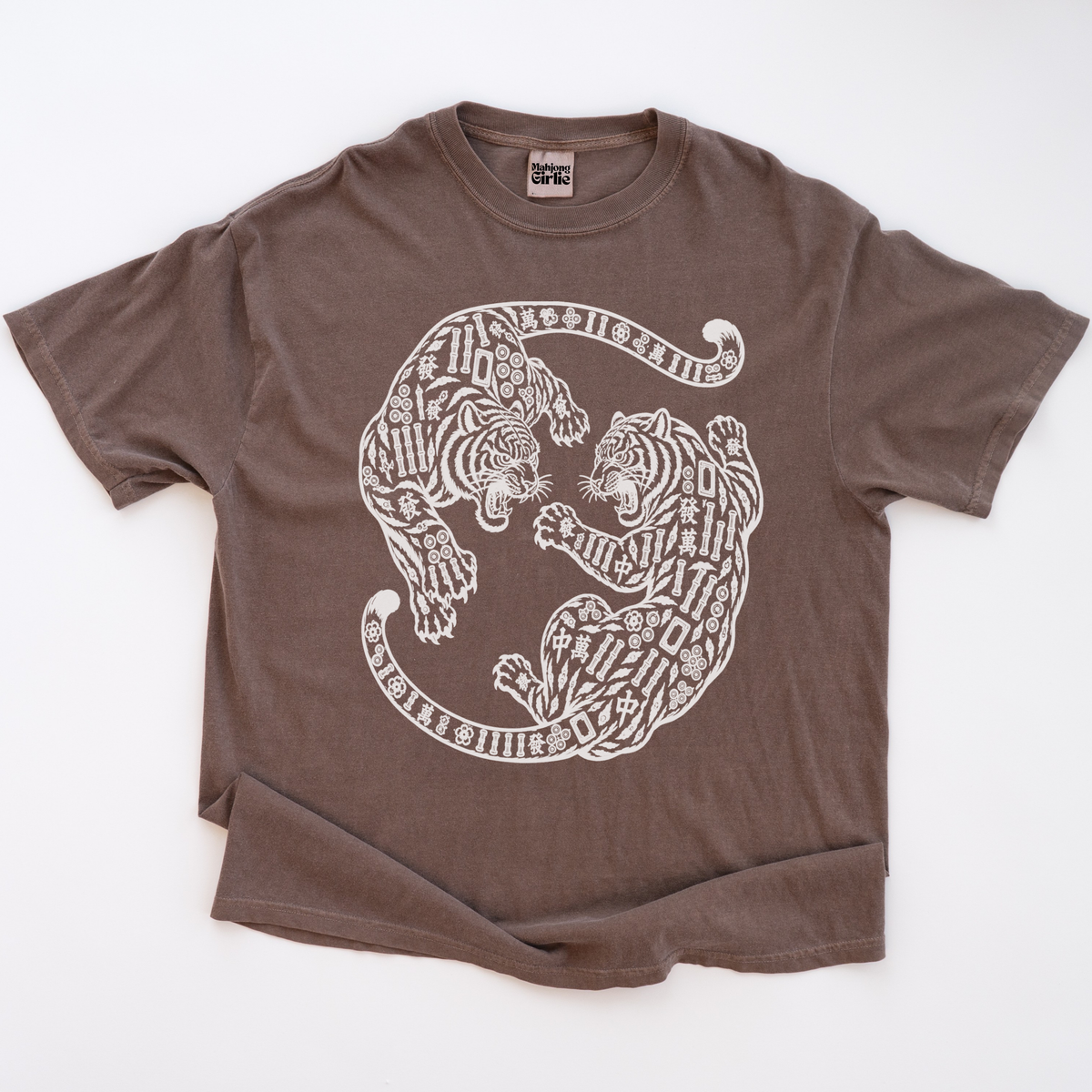 Tiger Mahjong Tiles T-Shirt