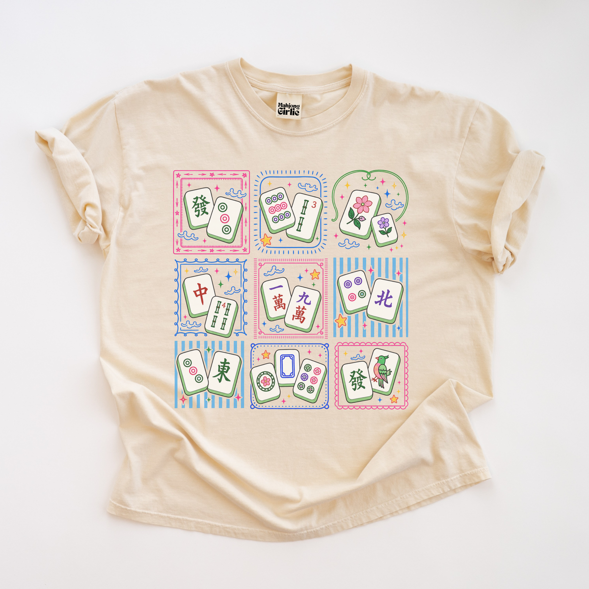 Mahjong Tiles Grid T-Shirt