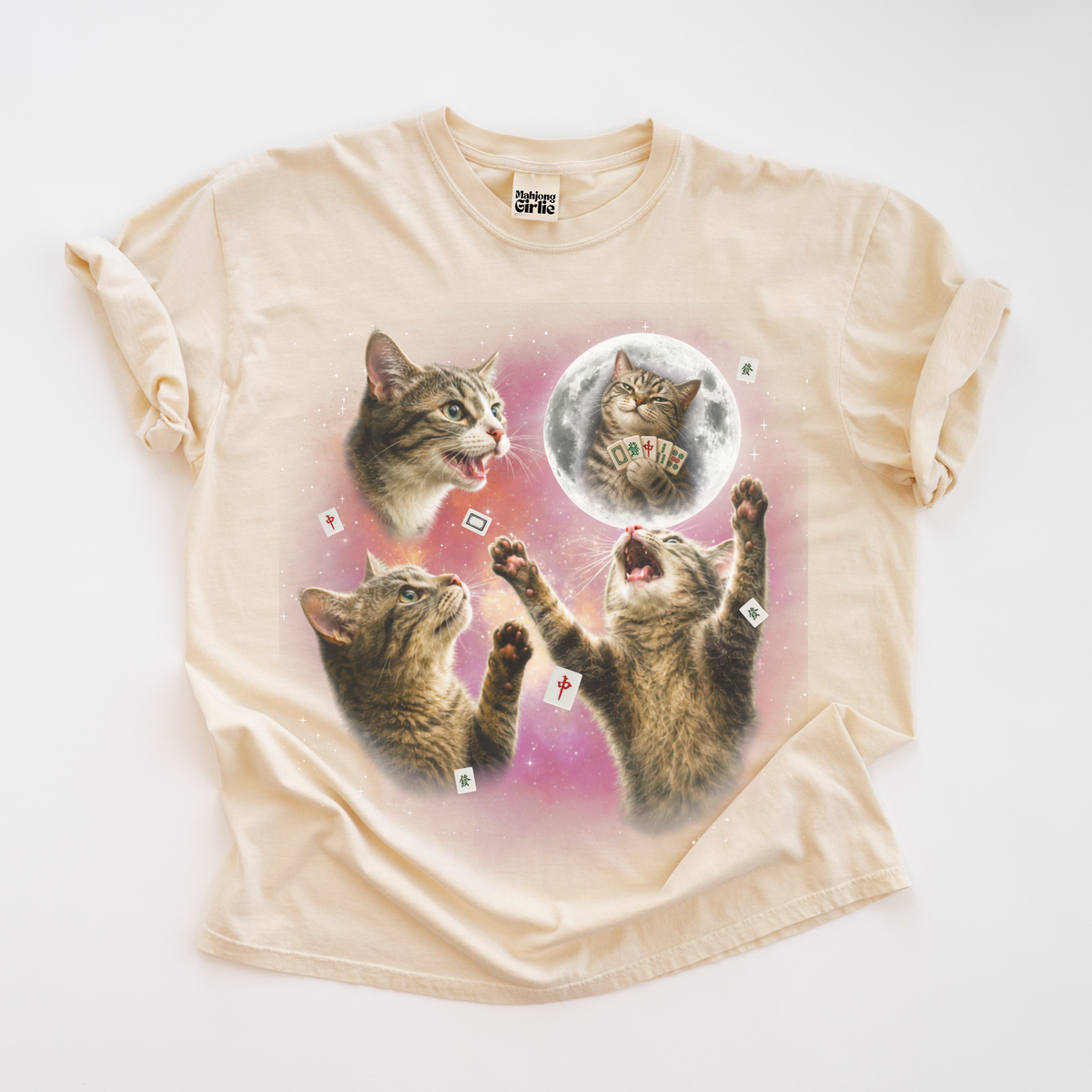 3 Cats Retro 90s T-Shirt