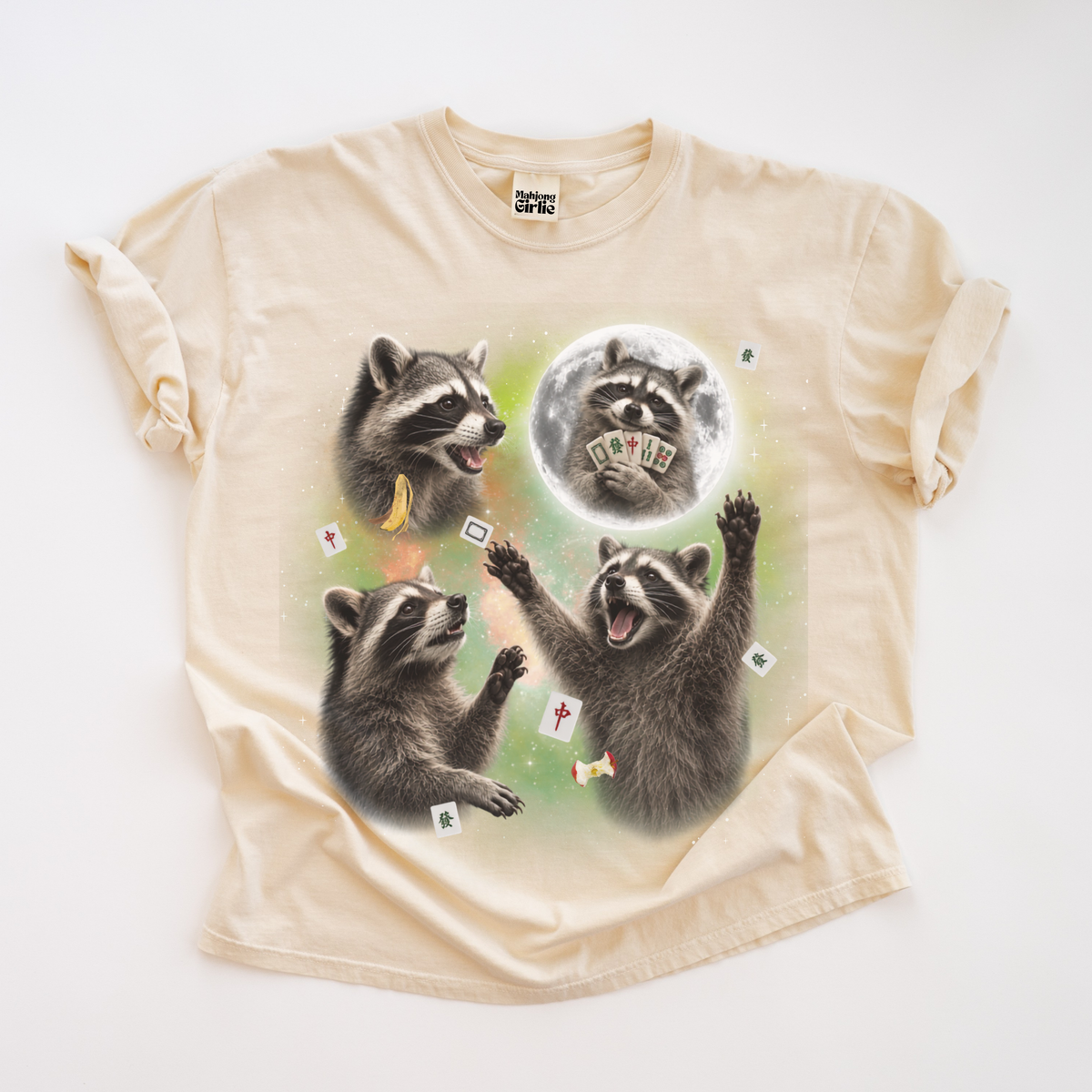3 Raccoons Retro 90s T-Shirt