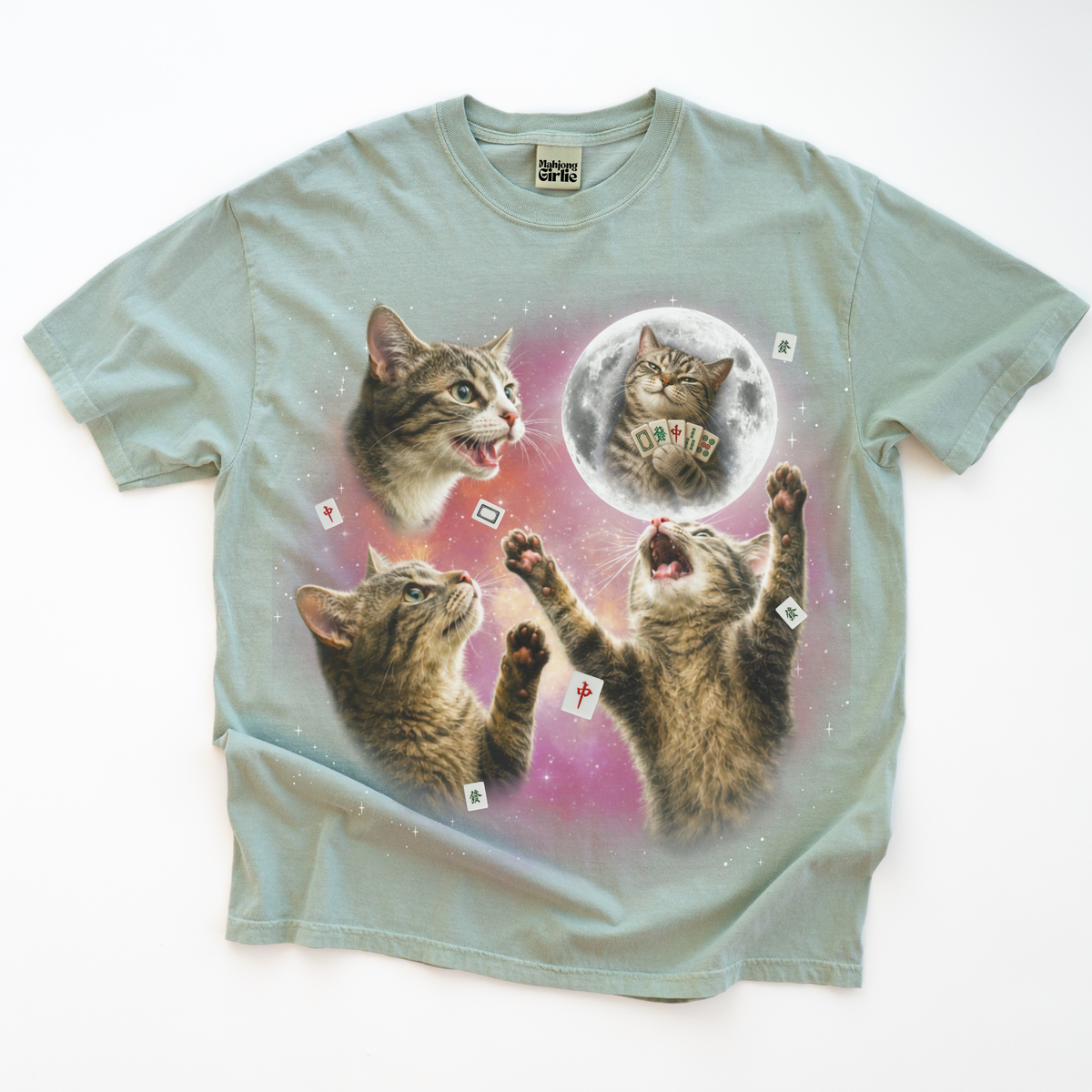 3 Cats Retro 90s T-Shirt