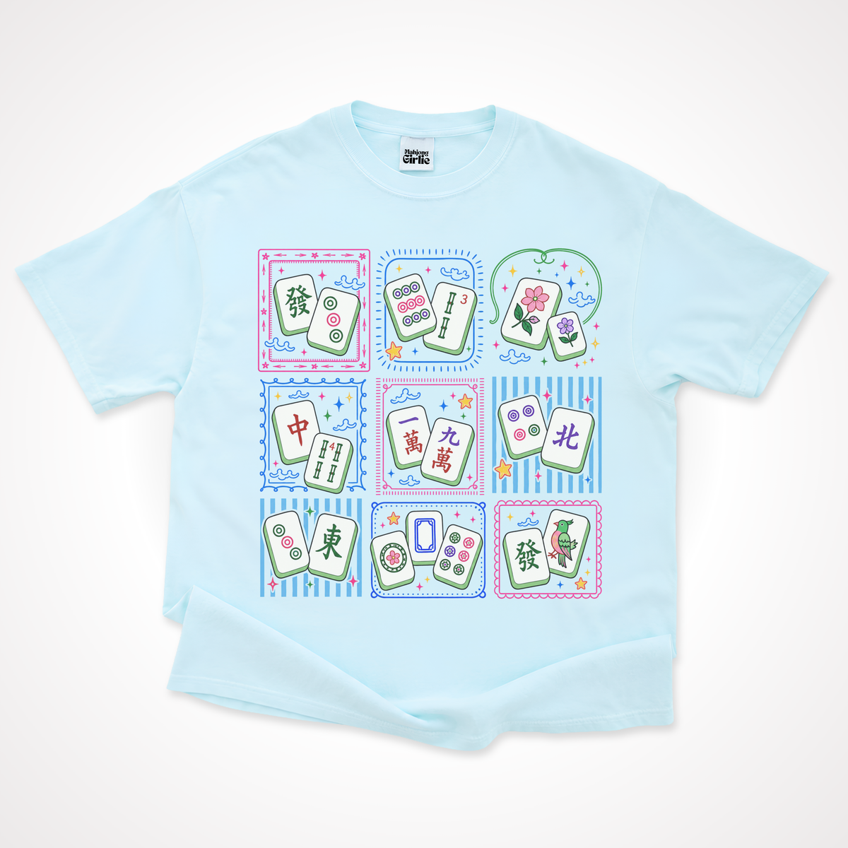 Mahjong Tiles Grid T-Shirt