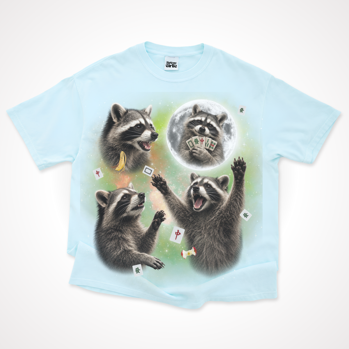 3 Raccoons Retro 90s T-Shirt