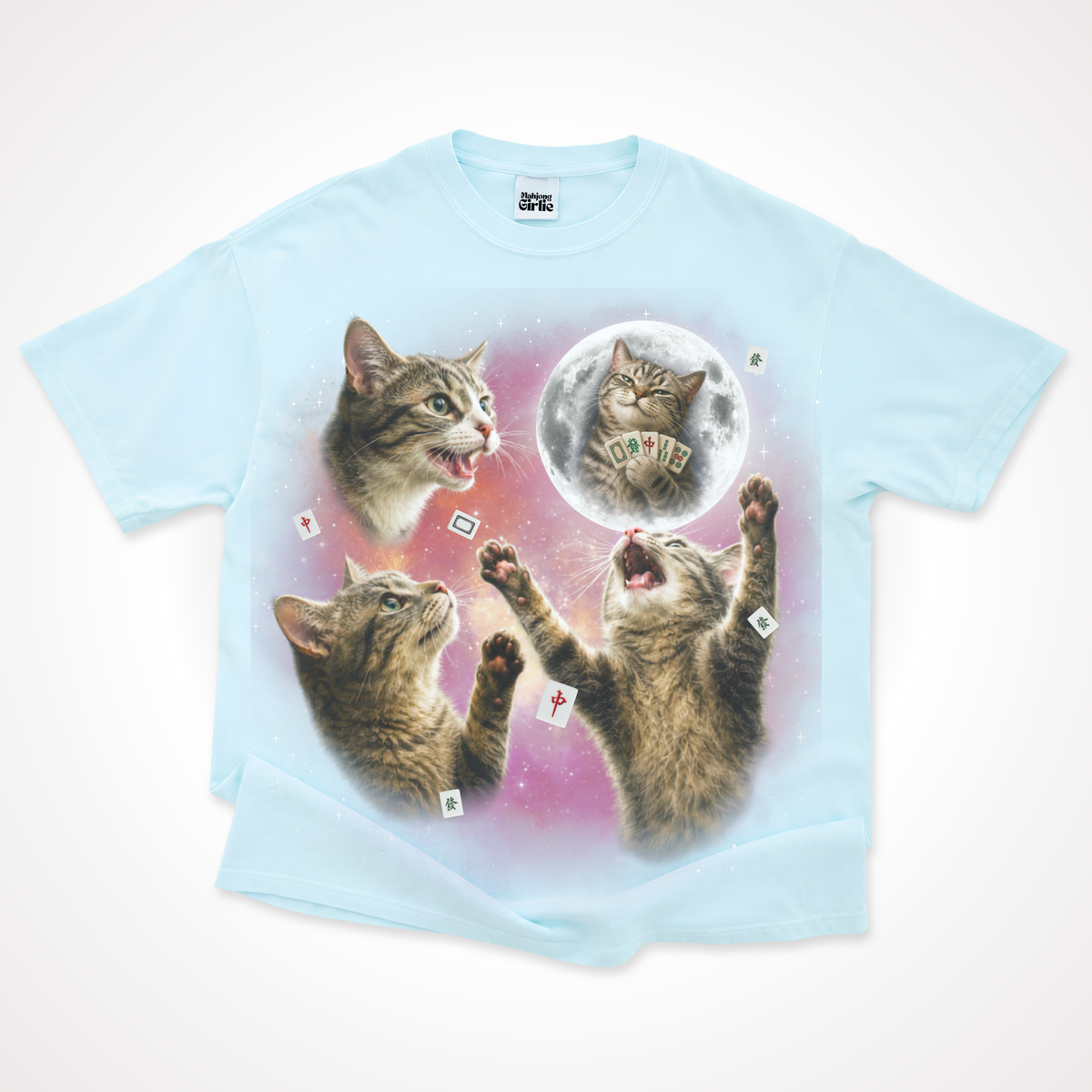 3 Cats Retro 90s T-Shirt