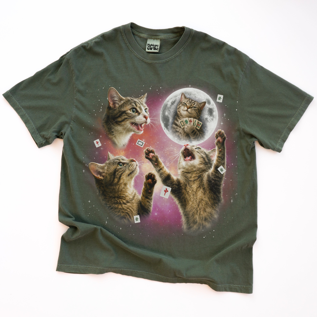 3 Cats Retro 90s T-Shirt