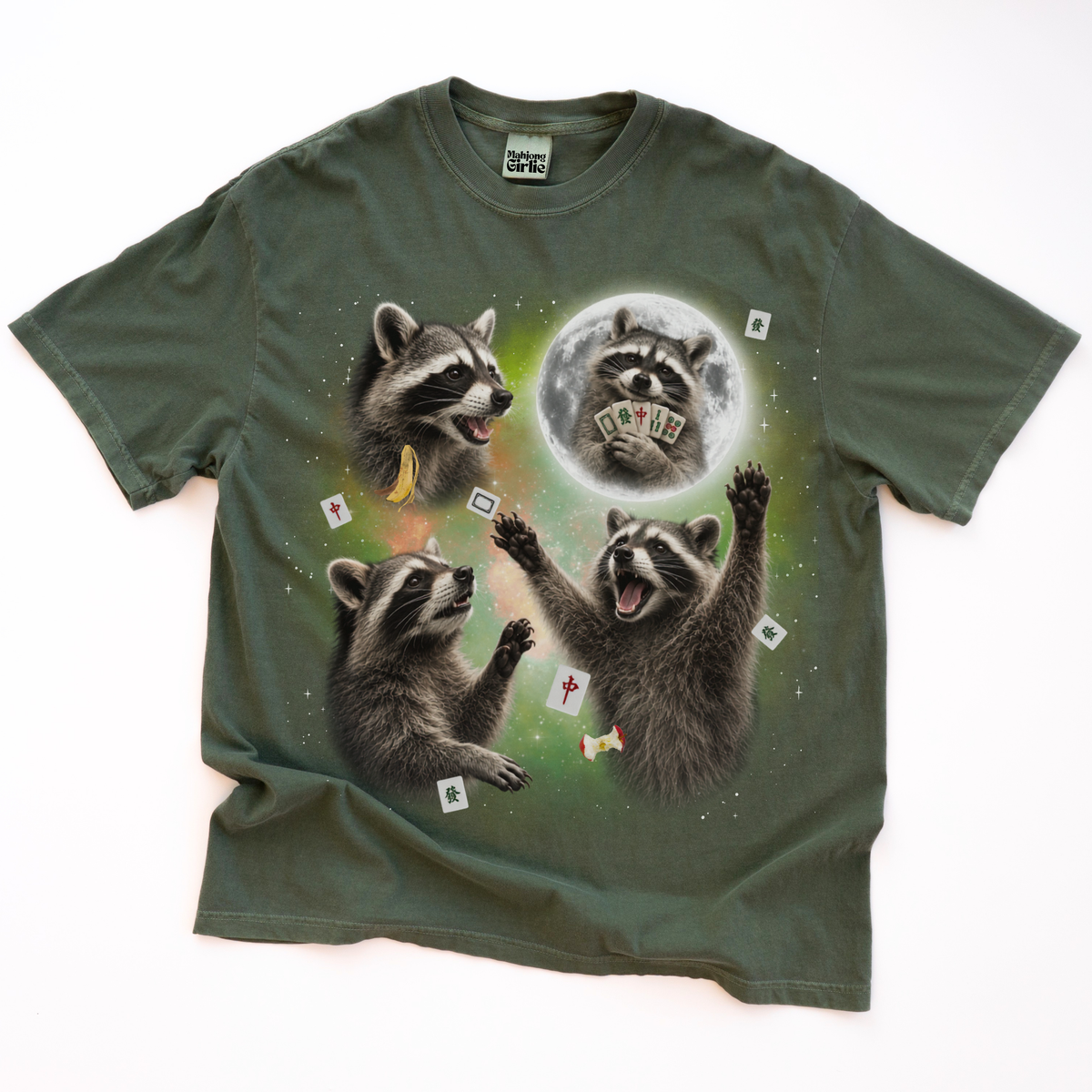 3 Raccoons Retro 90s T-Shirt