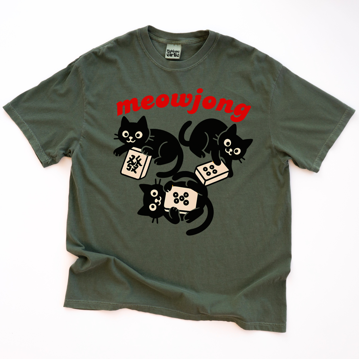 Meowjong Black Cats T-shirt