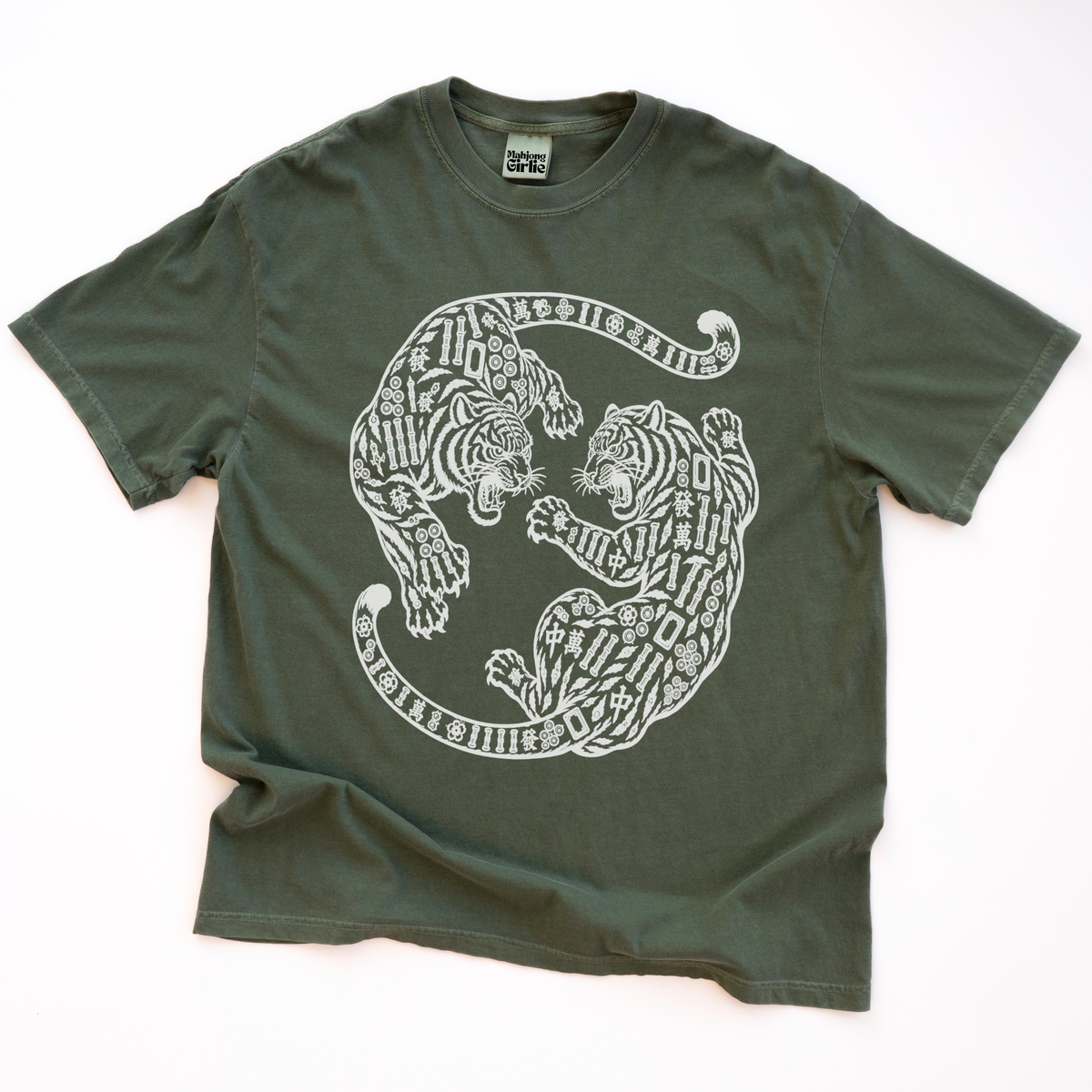 Tiger Mahjong Tiles T-Shirt