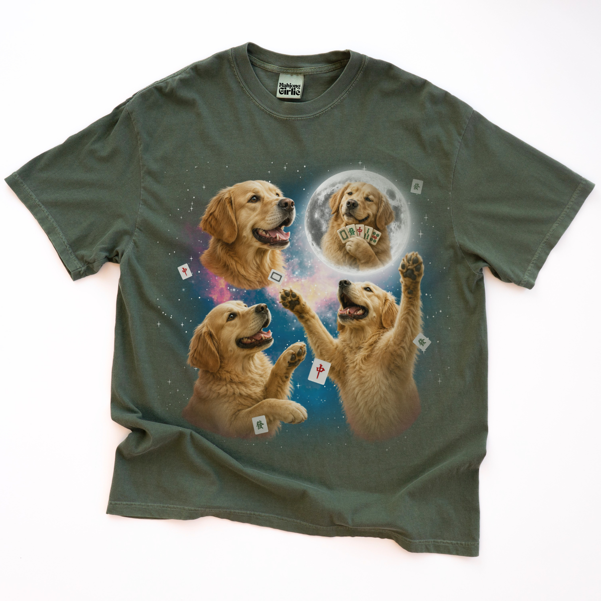 3 Dogs Retro 90s T-Shirt