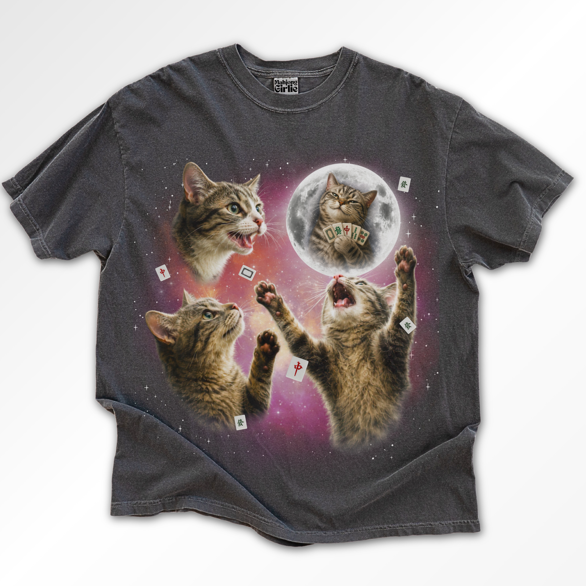 3 Cats Retro 90s T-Shirt
