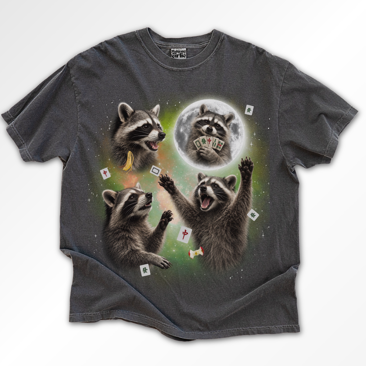 3 Raccoons Retro 90s T-Shirt
