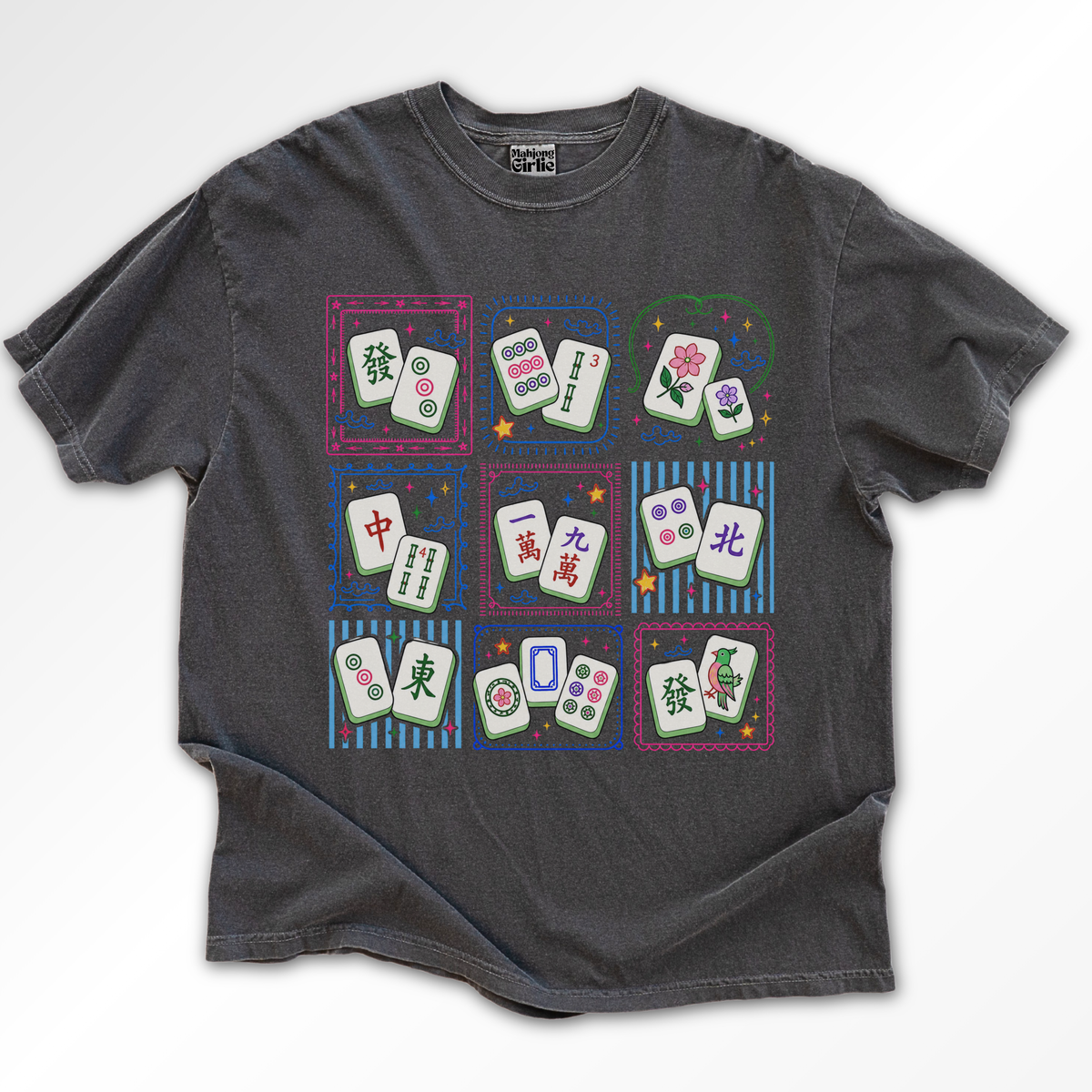 Mahjong Tiles Grid T-Shirt