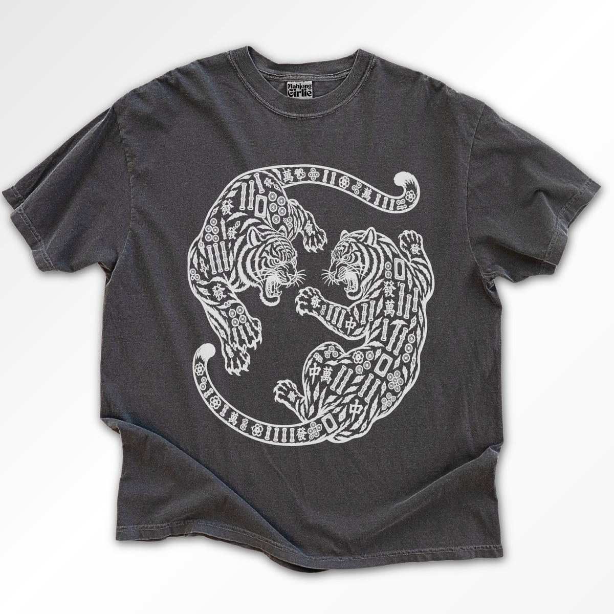 Tiger Mahjong Tiles T-Shirt