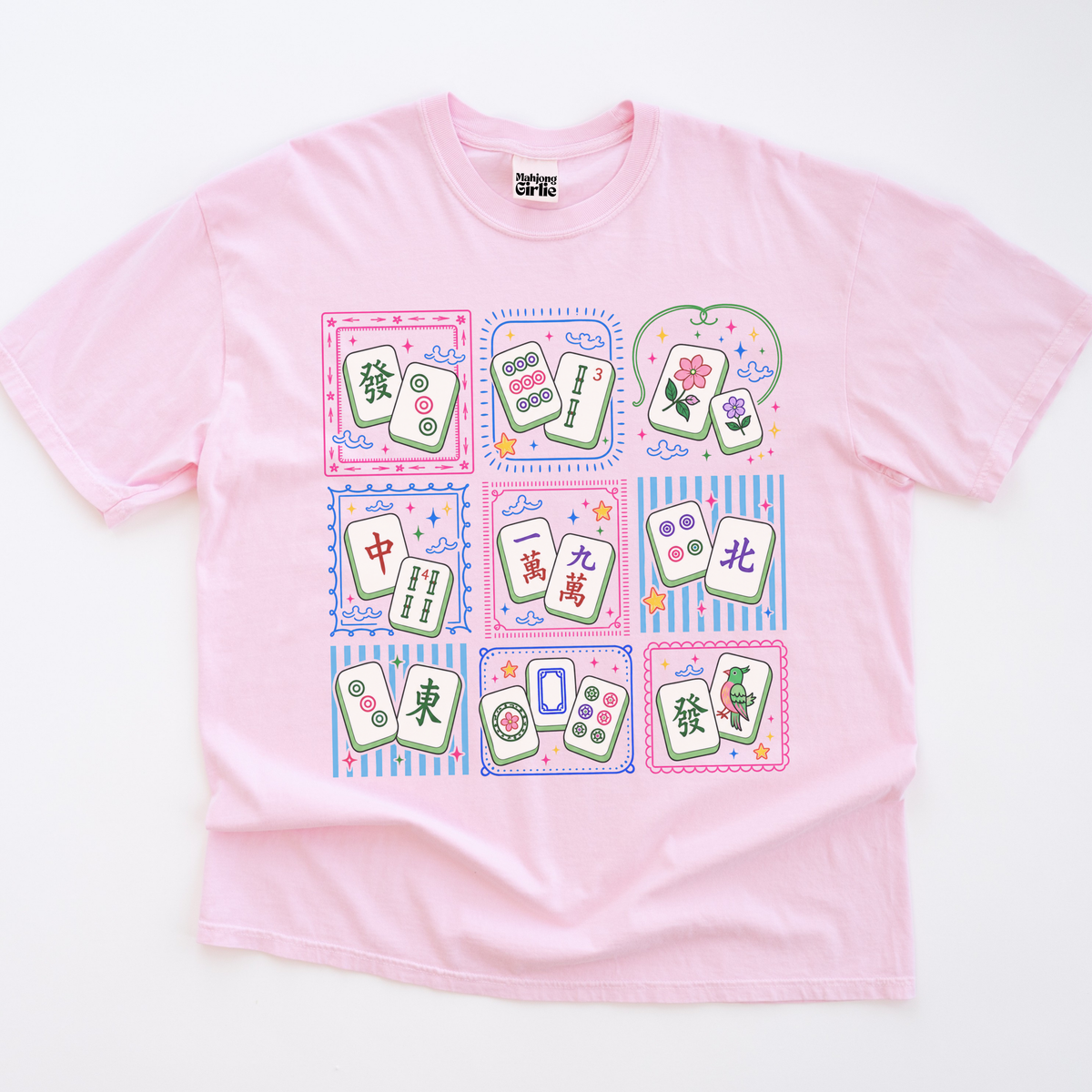 Mahjong Tiles Grid T-Shirt