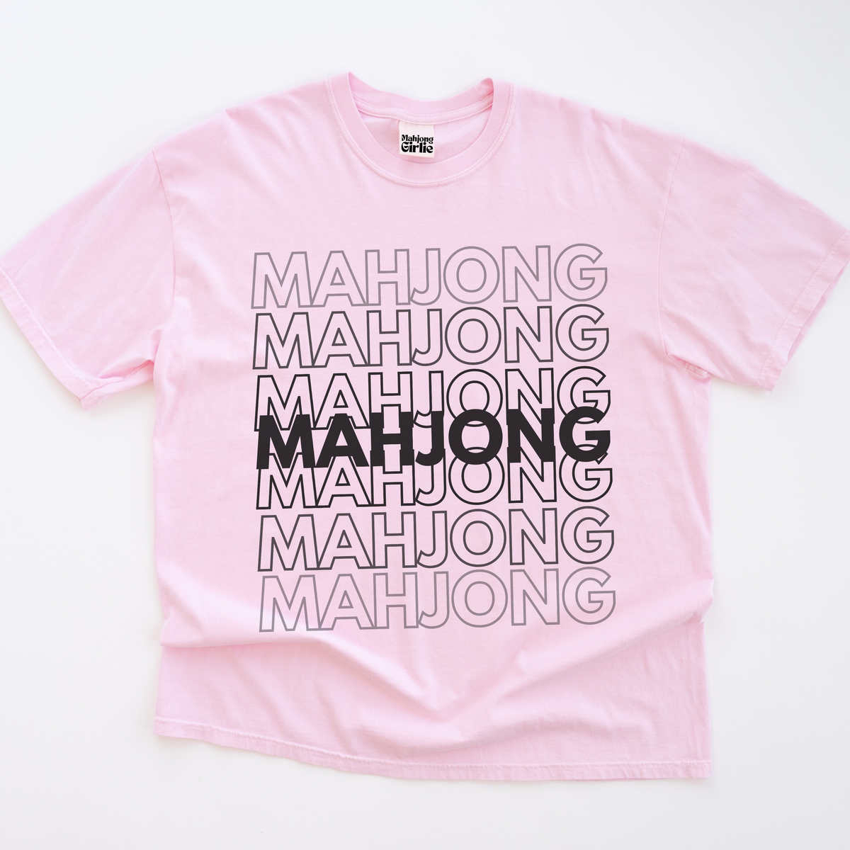 Mahjong Typography T-Shirt