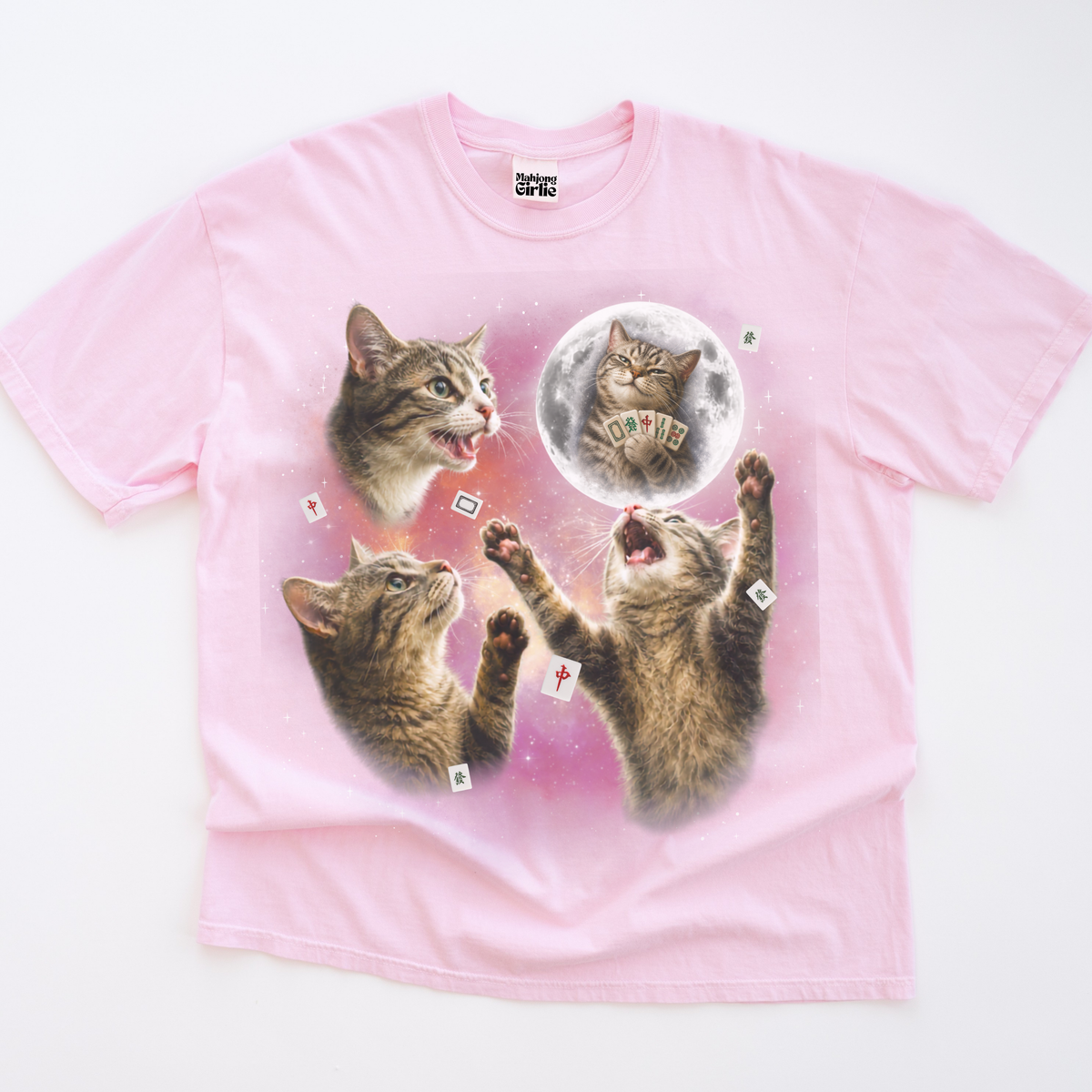 3 Cats Retro 90s T-Shirt