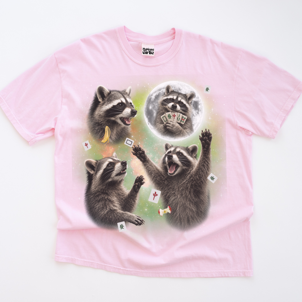 3 Raccoons Retro 90s T-Shirt