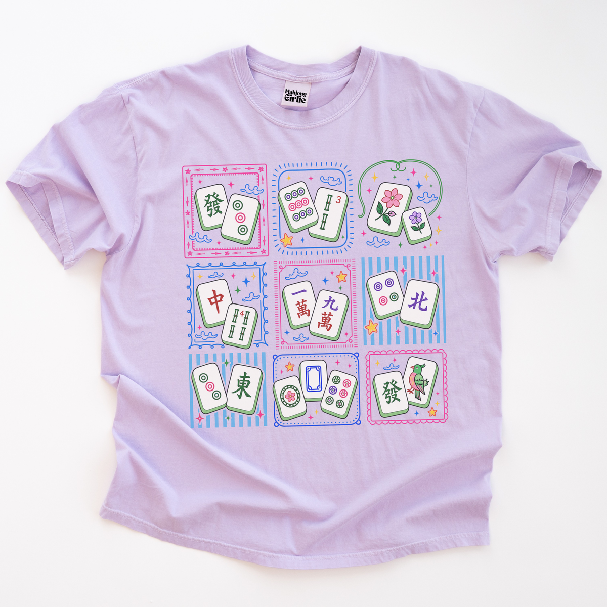 Mahjong Tiles Grid T-Shirt