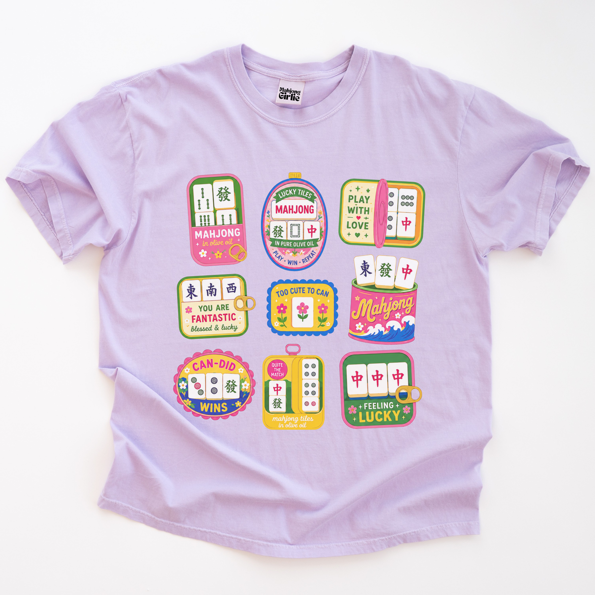 Tinned Sardine Fish Mahjong T-Shirt