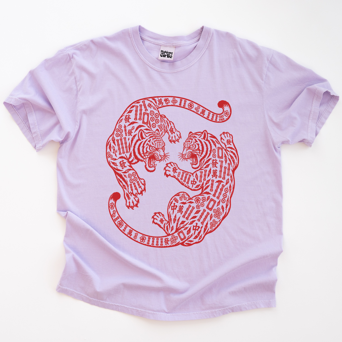 Tiger Mahjong Tiles T-Shirt