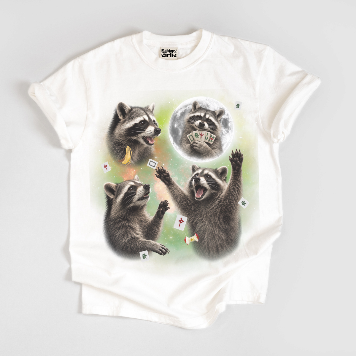 3 Raccoons Retro 90s T-Shirt