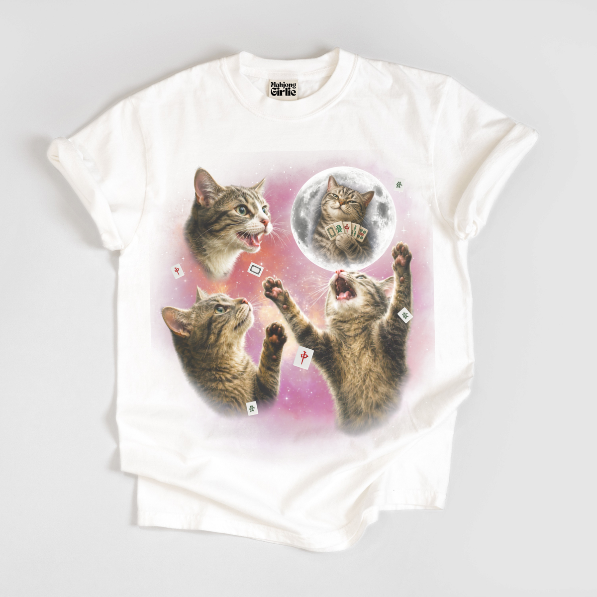 3 Cats Retro 90s T-Shirt