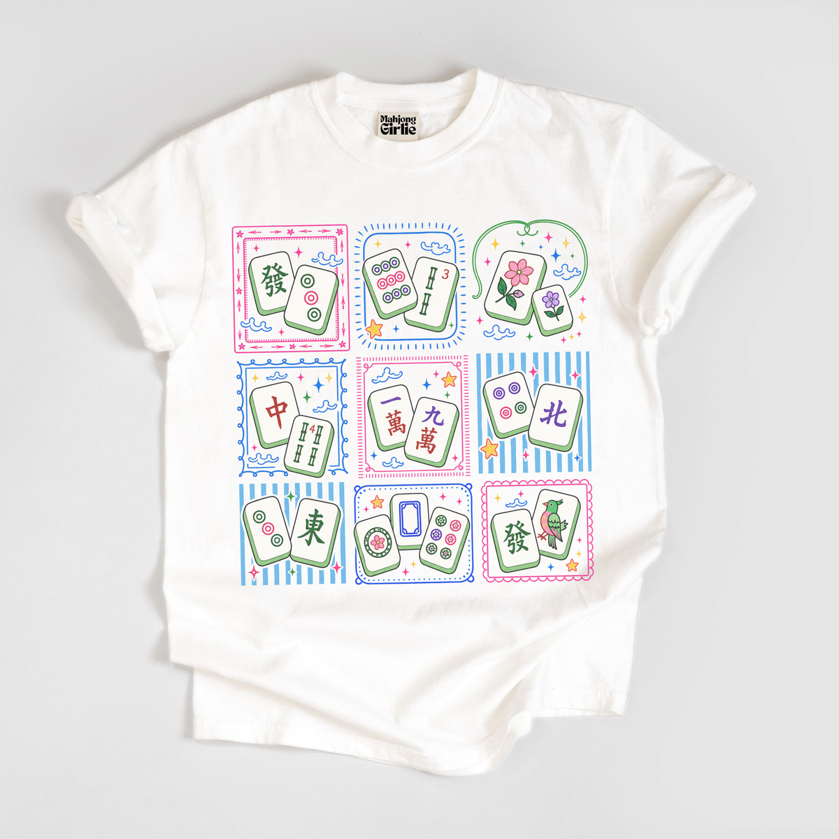 Mahjong Tiles Grid T-Shirt