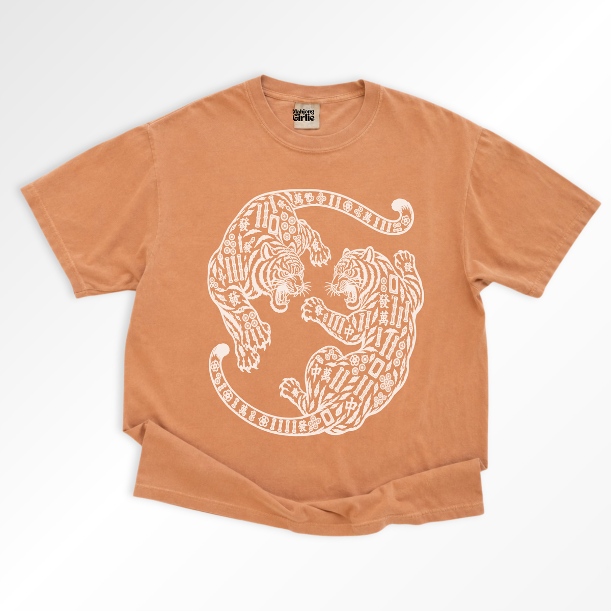 Tiger Mahjong Tiles T-Shirt