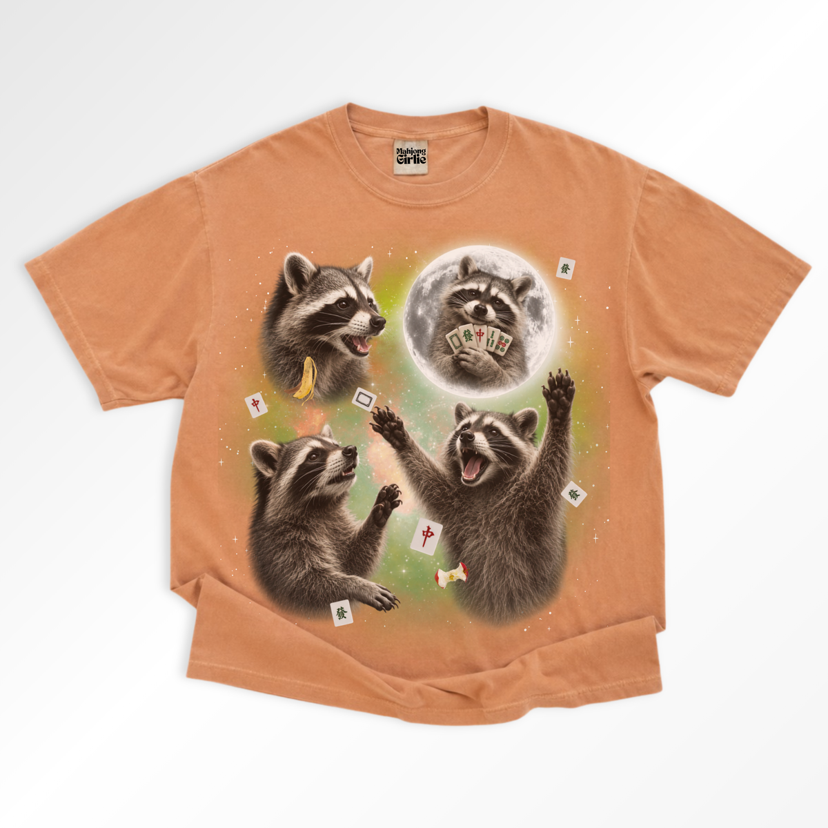 3 Raccoons Retro 90s T-Shirt