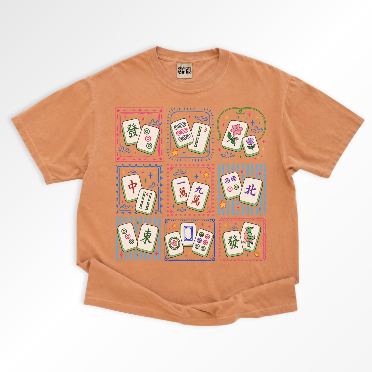 Mahjong Tiles Grid T-Shirt