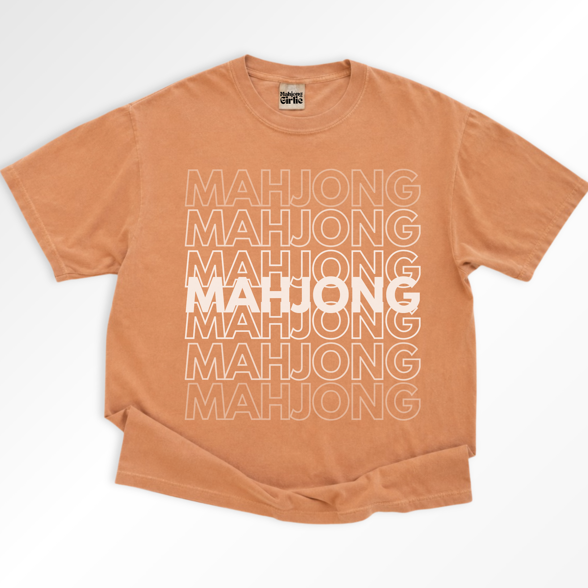 Mahjong Typography T-Shirt