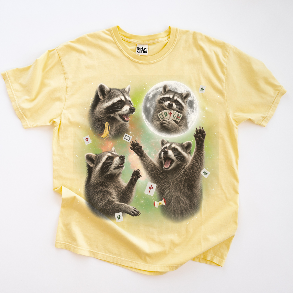 3 Raccoons Retro 90s T-Shirt