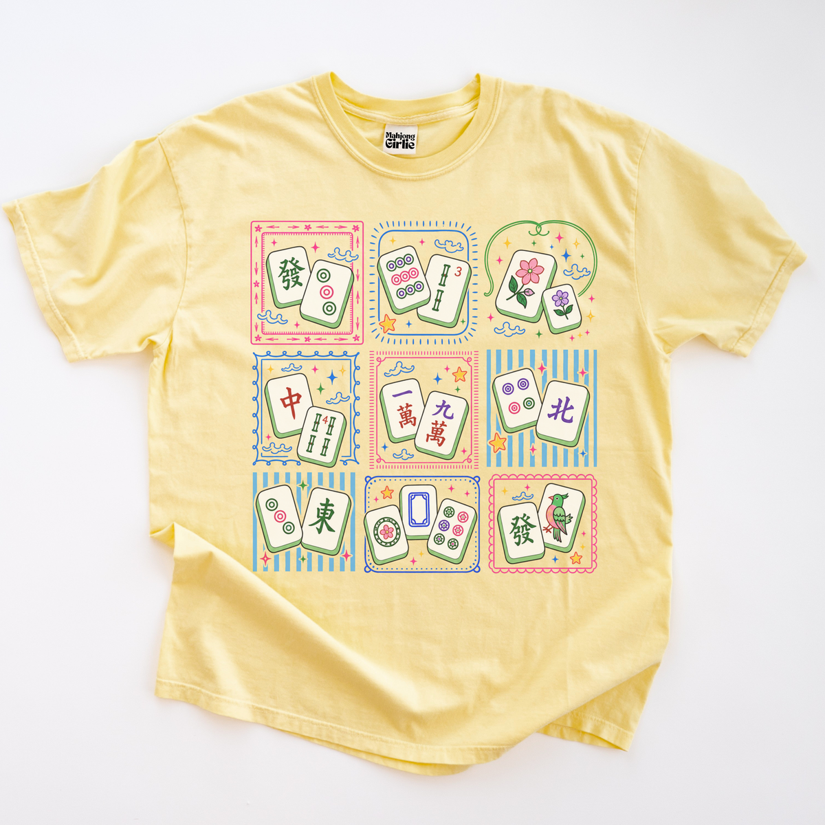 Mahjong Tiles Grid T-Shirt