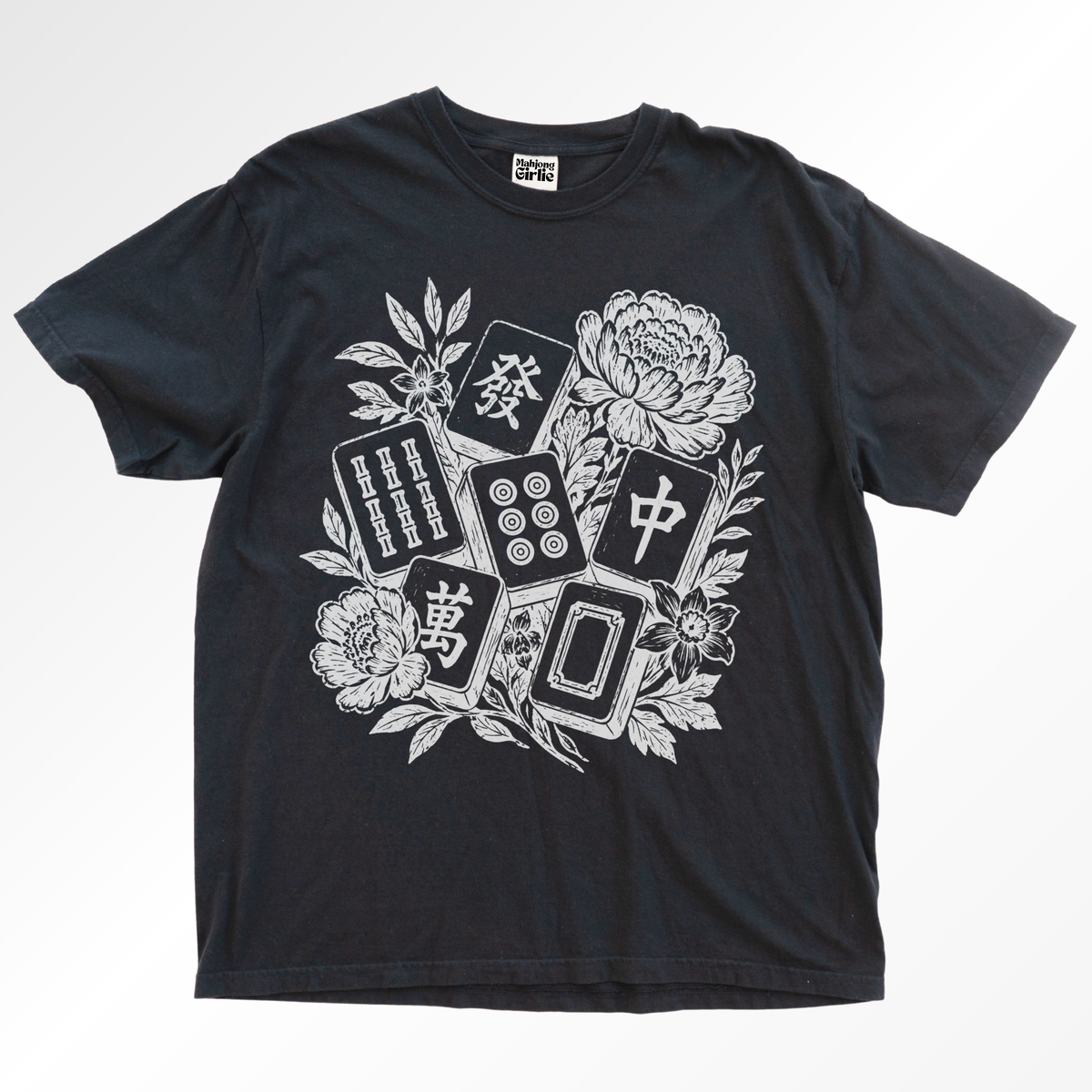 Linocut Botancial Tiles T-Shirt