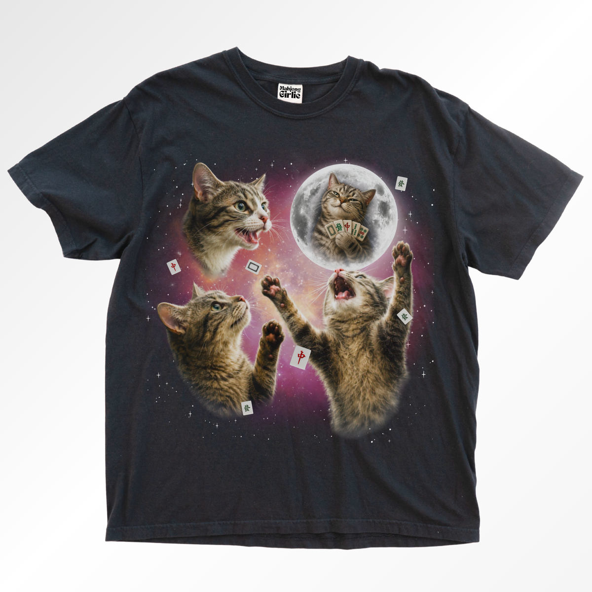 3 Cats Retro 90s T-Shirt
