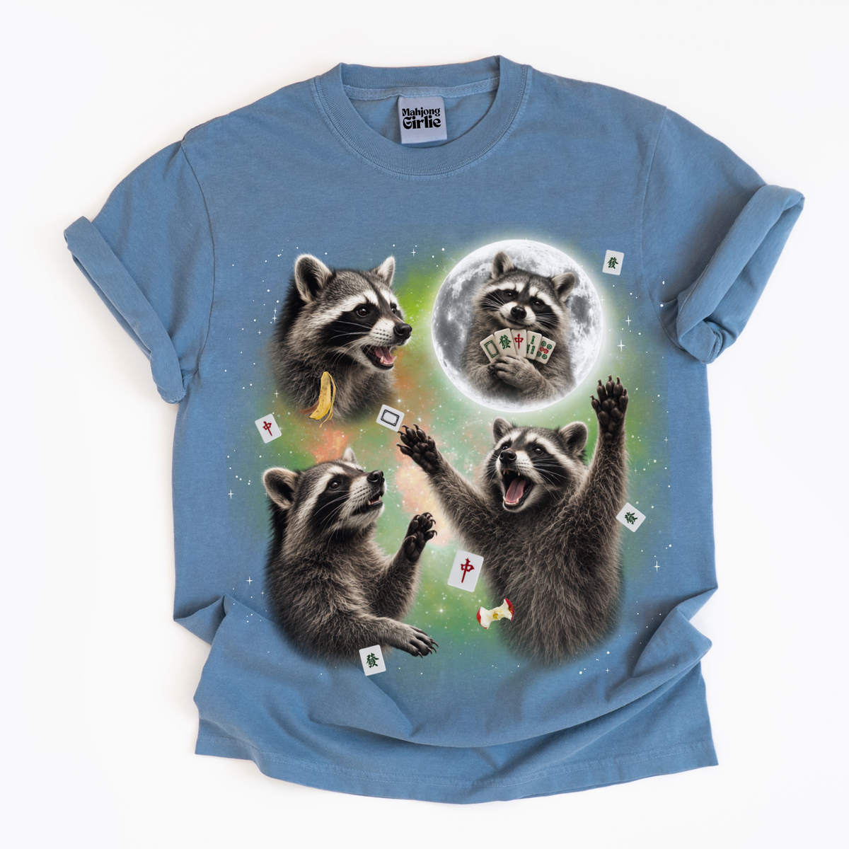 3 Raccoons Retro 90s T-Shirt