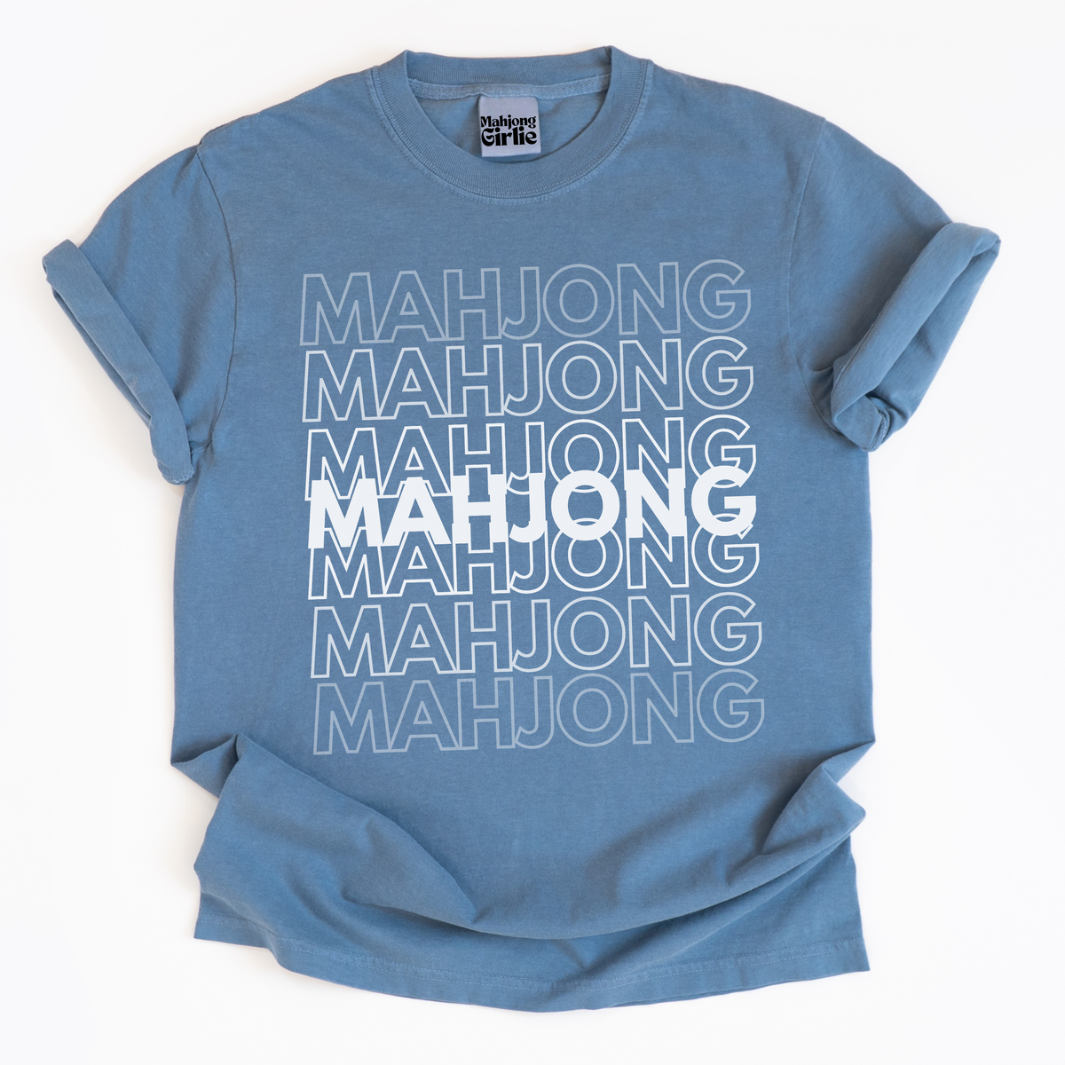 Mahjong Typography T-Shirt