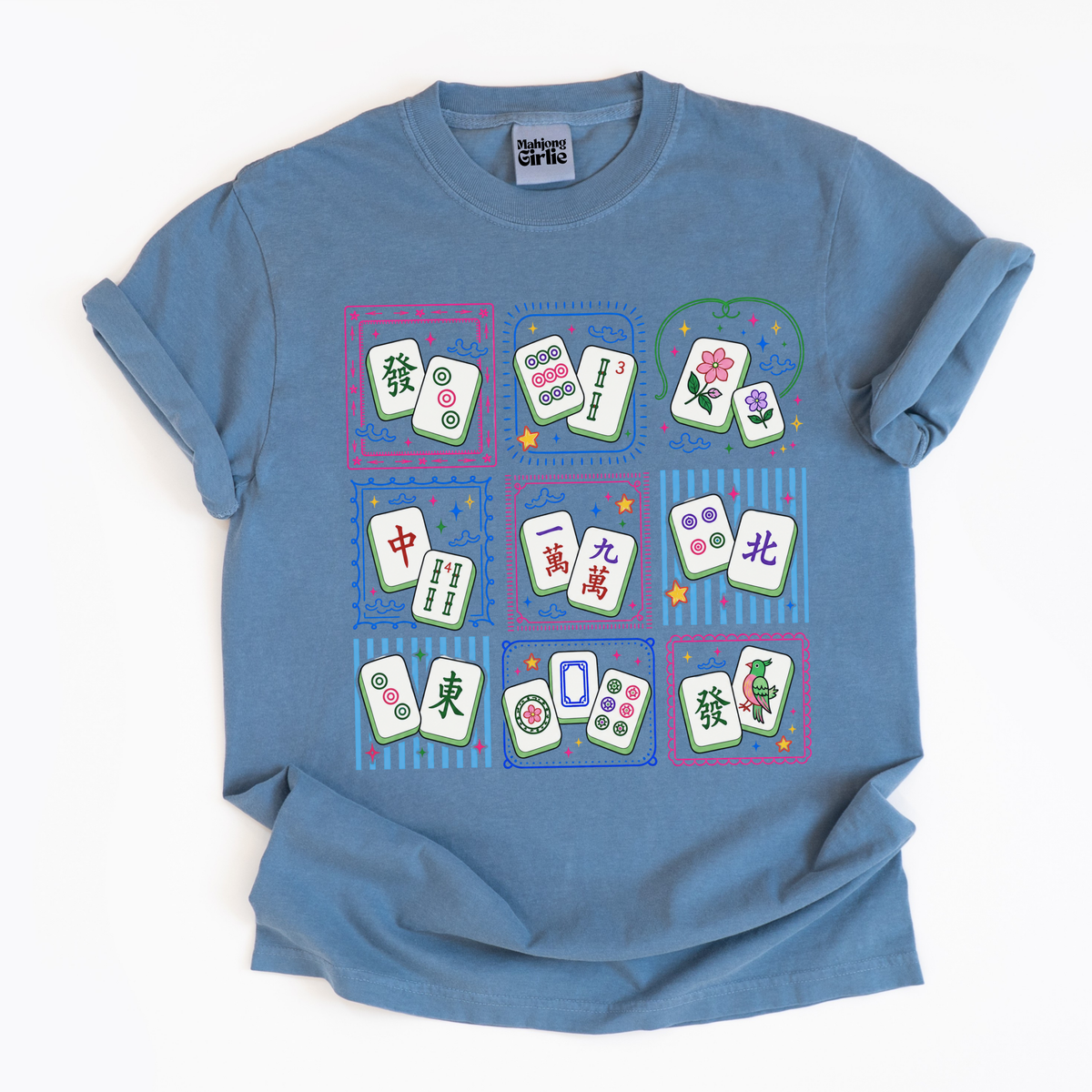 Mahjong Tiles Grid T-Shirt