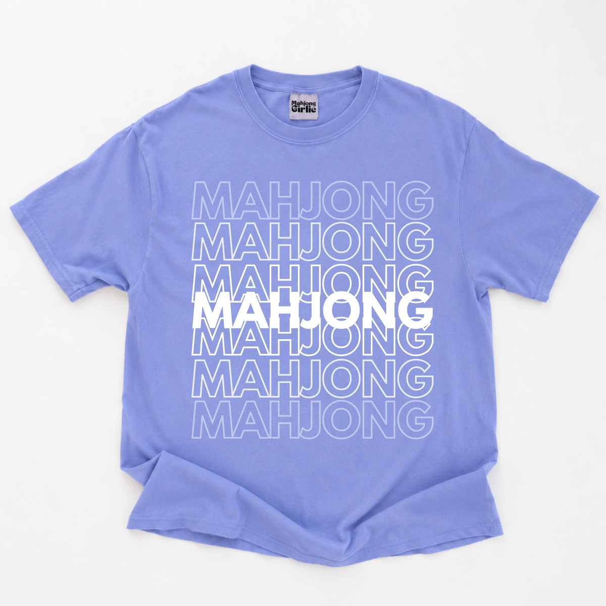 Mahjong Typography T-Shirt